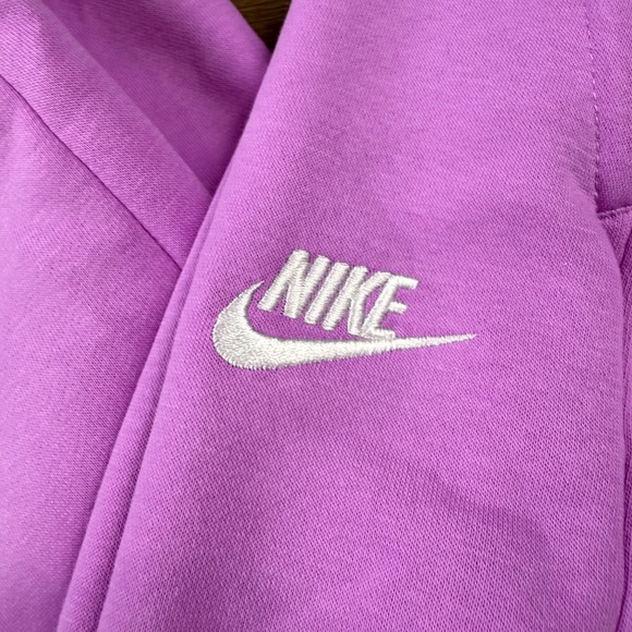 Nike Girls Loose Fit Sweatpants Size L Rush Fuchsia Back to School NWT Fleece - Picture 4 of 14
